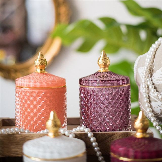 Borosilicate Luxury Coloured Glass Candle Jar