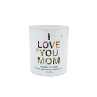 Design Mother's Day White Candle Container