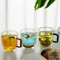 Double Wall Transparent Teacup Water Cup