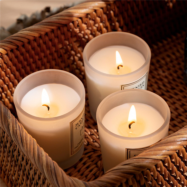 Luxury Heat Resistant Frosted Candle Jar 