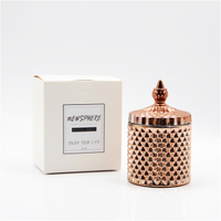 Custom Rose Gold Electroplated Candle Jar