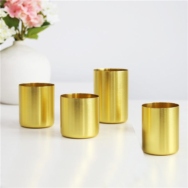 Gold Metal Candle Jar Candle Making