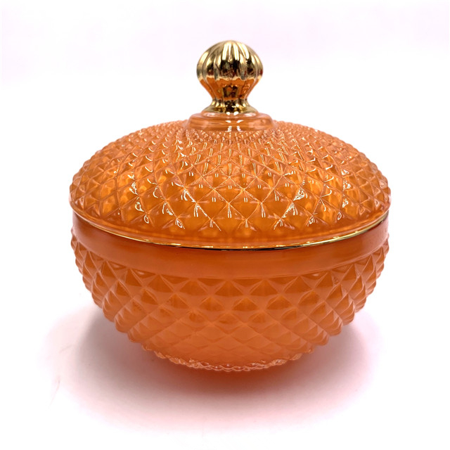 Circle Geo Luxury Glass Candle Jar