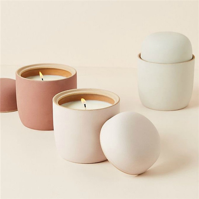 Ceramic Matte Custom Wedding Candle Container