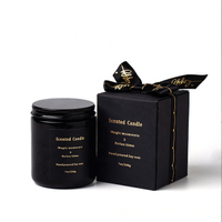 Large Matte Gift Black Candle Jar