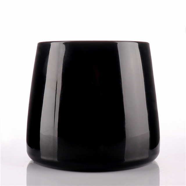 Unique Shaped Luxury White Glass Candle Jar