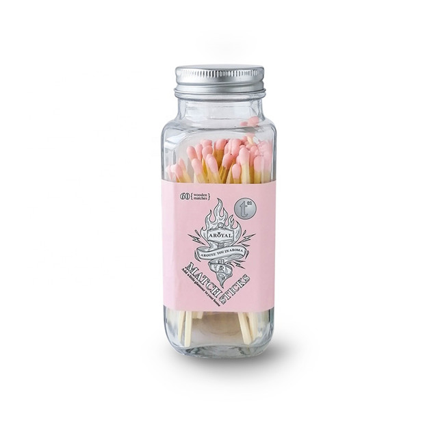 Long Pink Safety Bottled Matchsticks Gift Custom