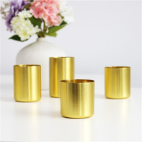Gold Metal Candle Jar Candle Making