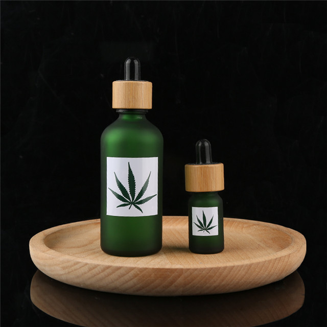 Cosmetic Packing Bamboo Frosted Dropper Bottle