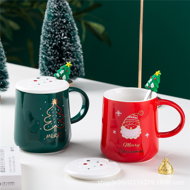 Red Decoration Personalized Christmas Mark Cup