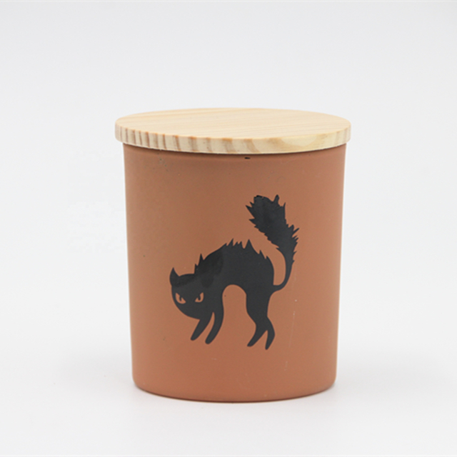 Modern Large Candle Jar Orange