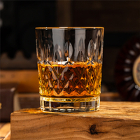 Creative Glass Whisky Thick Embossed Cup