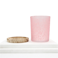 Unique Custom Colored Frosted Candle Vessel