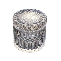 Luxury Electroplating Glass Geo Candle Jar