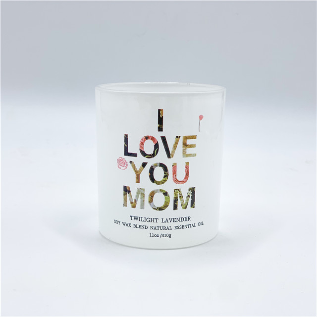 Matte Custom Mother's Day Candle Jar