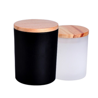 Matte Black Candle Jar With Lid