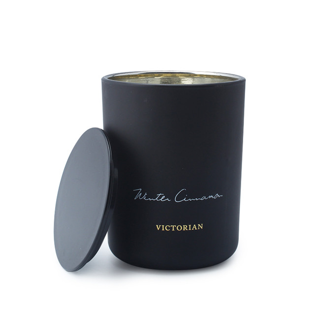 Luxury Custom Matte Candle Jar With Metal Lid