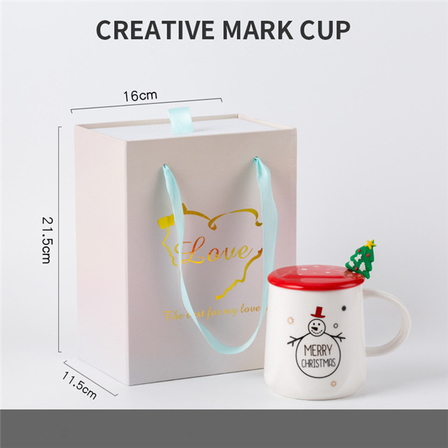 Red Decoration Personalized Christmas Mark Cup
