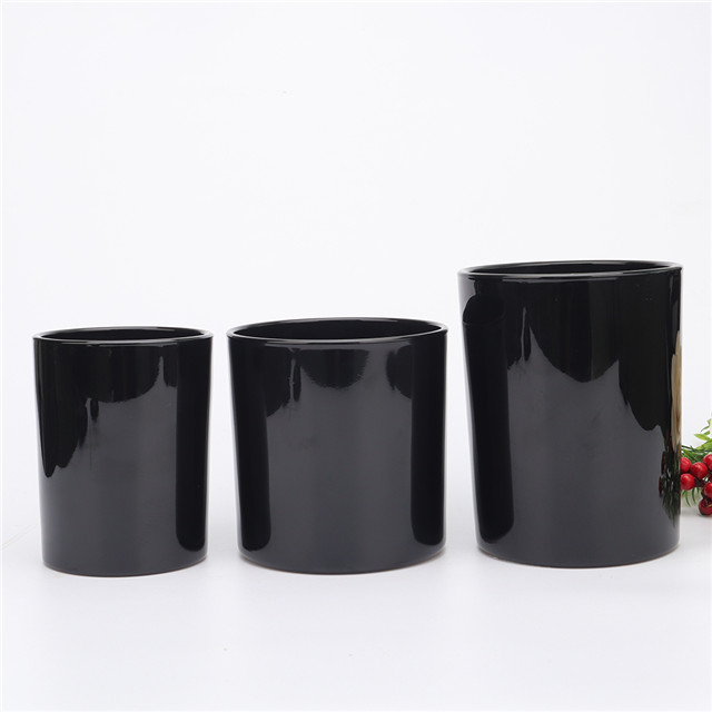 Glossy Candle Holder With Lid Home Decorative