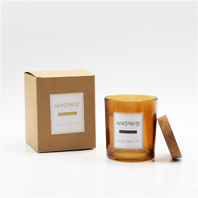 Luxury Fancy Scented White Glass Jar