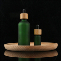 Cosmetic Packing Bamboo Frosted Dropper Bottle
