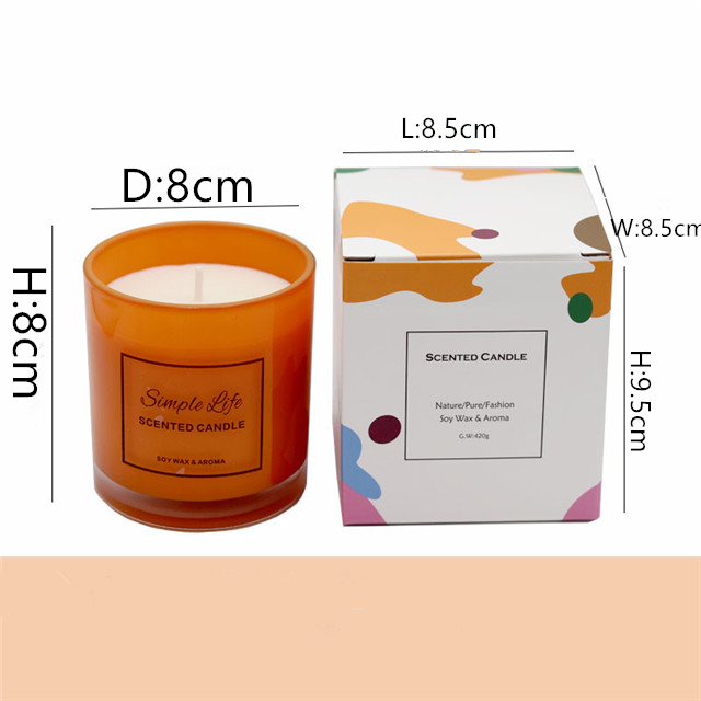  Romantic Fragrance Scented Glass Candle Cup