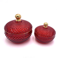 Circle Geo Luxury Glass Candle Jar